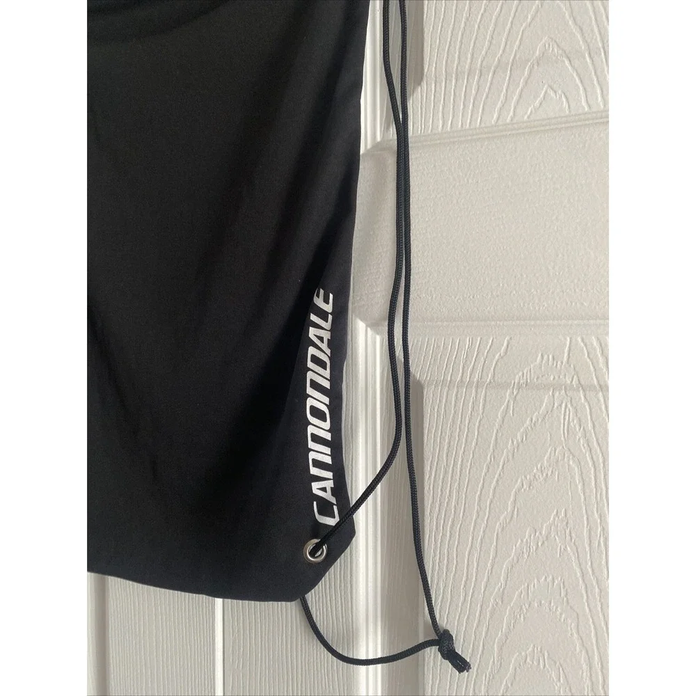 Cannondale Drawstring Cinch Backpack OS Black Sport Bag MTB Travel Sports Gym